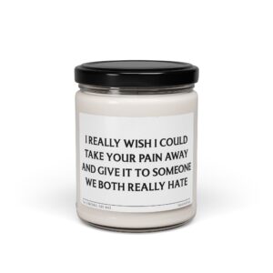 I Really Wish I Could Take Your Pain Away and Give It to Someone We Both Really Hate | Funny Healing Scented Candle