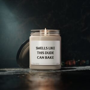 Smells Like This Dude Can Bake | Funny Baking Scented Candle