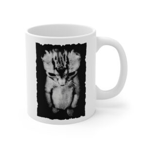Sad Kitten Meme Standing Cat Mug