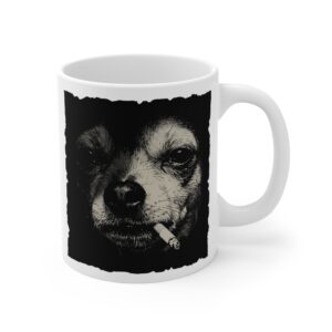 Smoking Chihuahua | Funny Edgy Y2K Dog Meme Mug