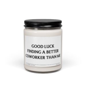 Good Luck Finding a Better Coworker Than Me | Funny Coworker’s New Job Scented Candle