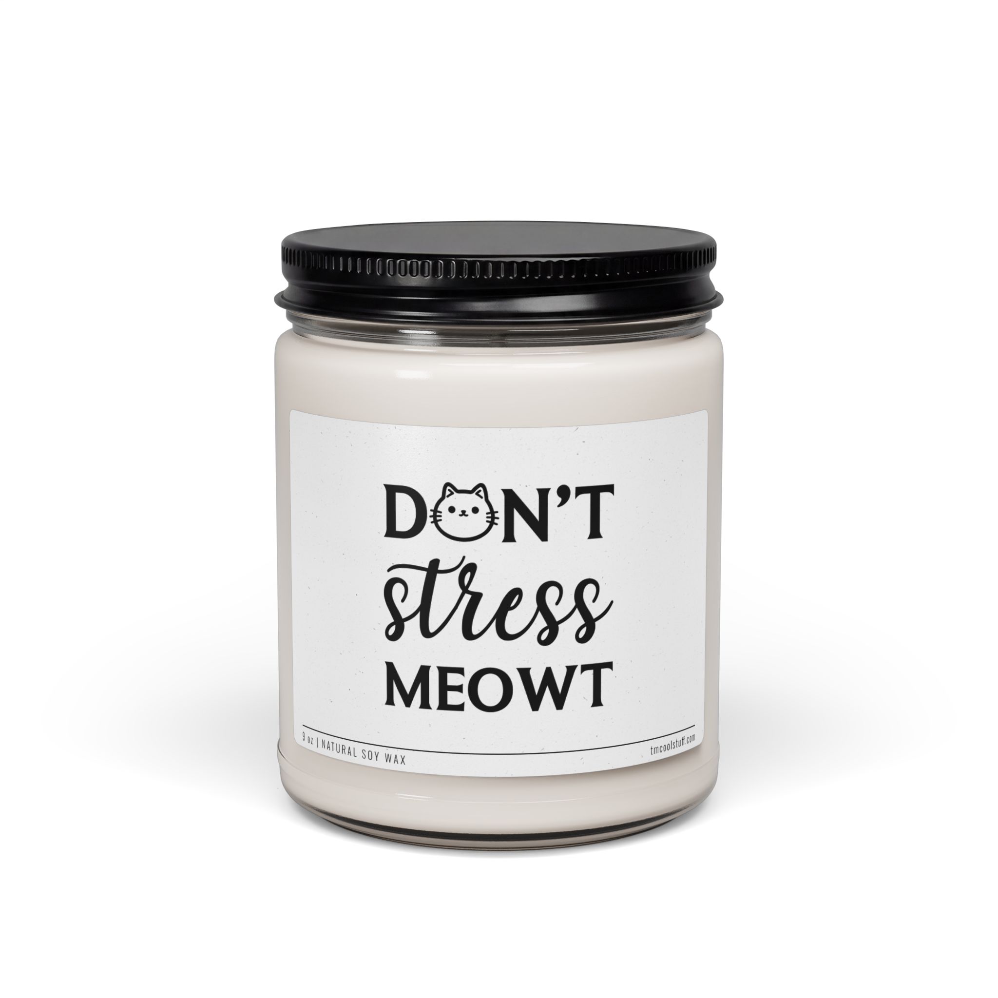 Don’t Stress Meowt | Funny Cat Owner Scented Candle