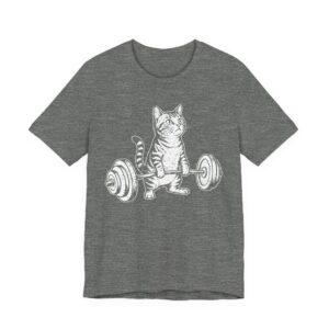 Funny Deadlift Cat Meme T-shirt