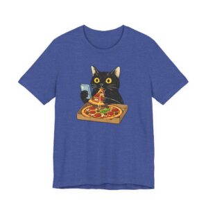 Funny Cat Eating Pizza T-Shirt