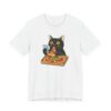 Funny Cat Eating Pizza T-Shirt