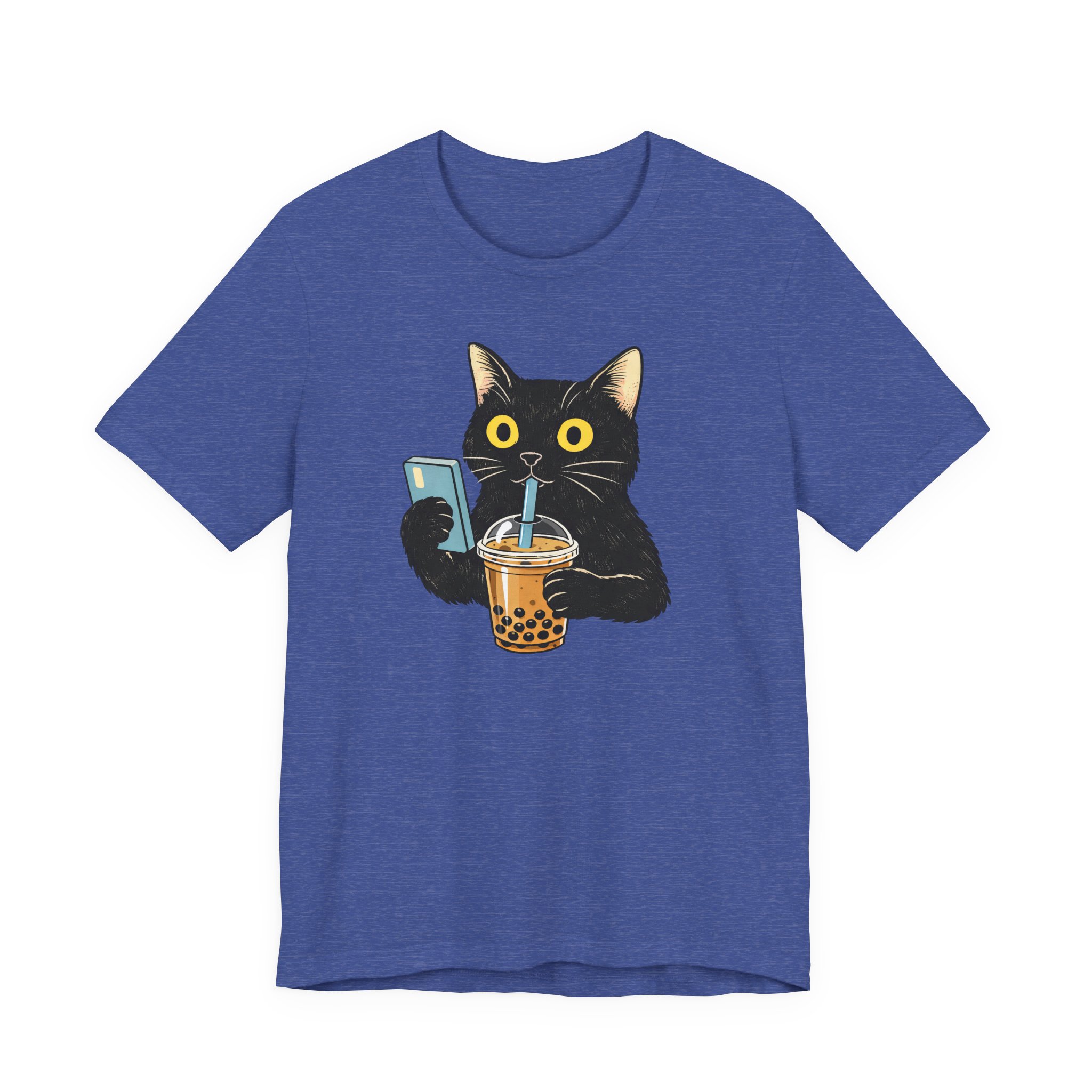 Funny Cat Drinking Bubble Tea T-Shirt