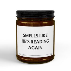 Smells Like He’s Reading Again | Funny Bookish Scented Candle