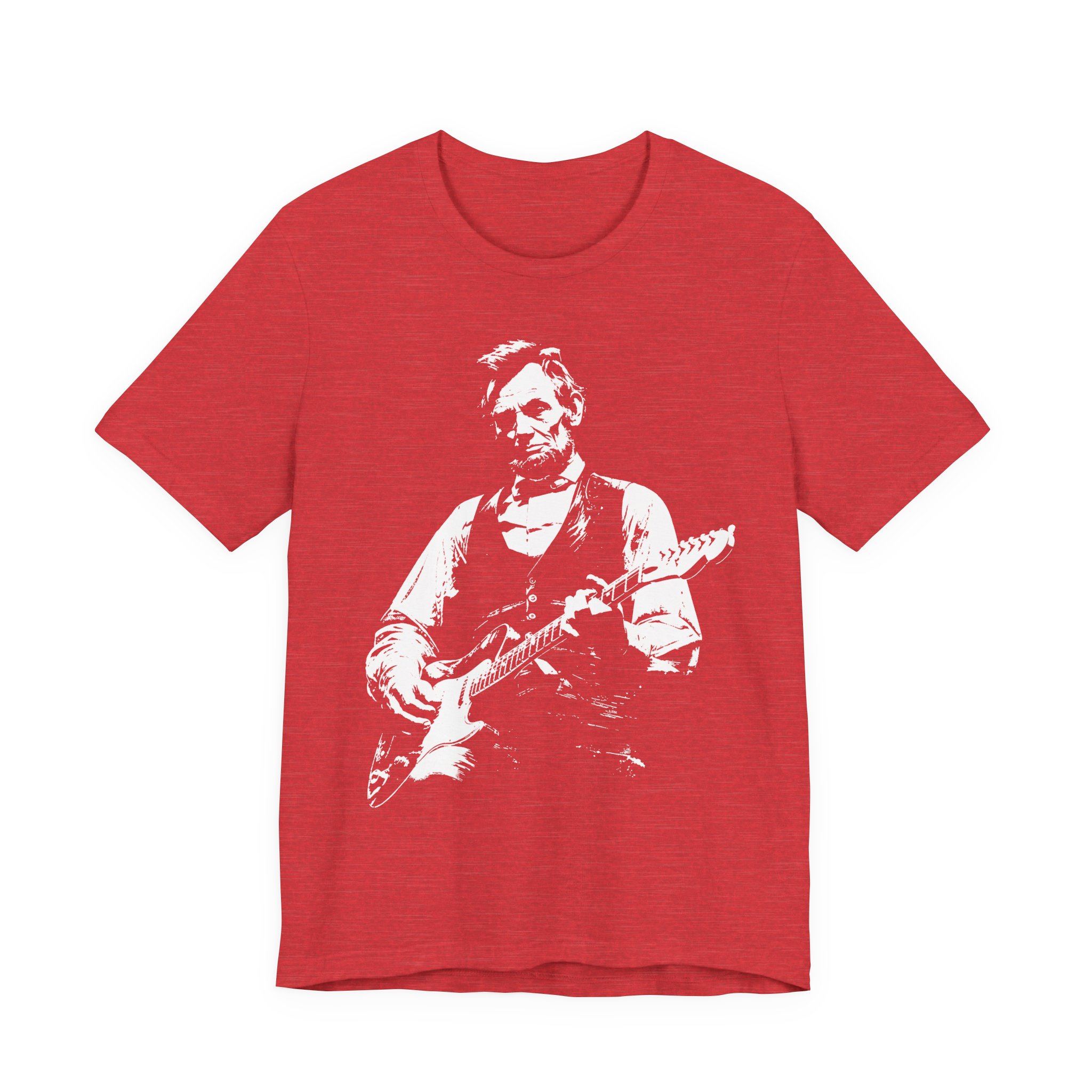Abraham Lincoln Playing Guitar | 4th of July Independence Day T-Shirt