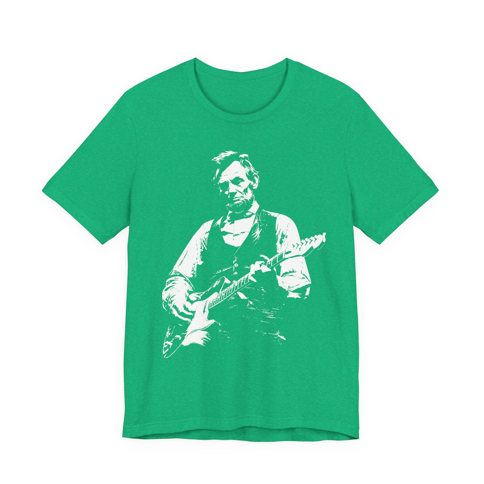 Abraham Lincoln Playing Guitar | 4th of July Independence Day T-Shirt