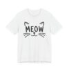 Cute MEOW Cat Face T-Shirt | Funny Cat Lover Gift Graphic Tee