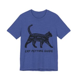 Funny Cat Petting Guide T-Shirt | Sarcastic Cat Lover Humor Tee Gift