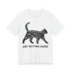 Funny Cat Petting Guide T-Shirt | Sarcastic Cat Lover Humor Tee Gift