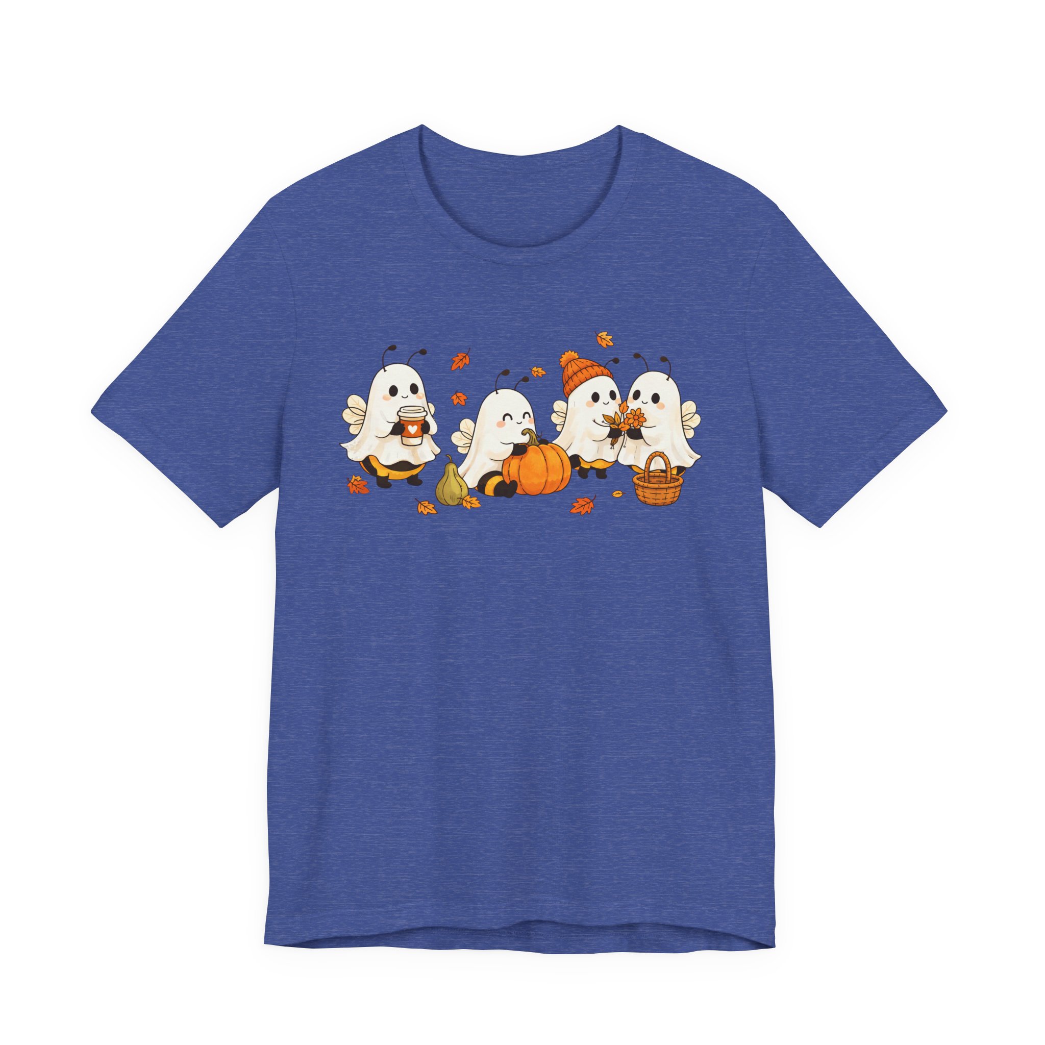 Cozy Halloween Ghost Bees Tee | Cute Pumpkin Patch Fall Shirt