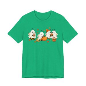 Cozy Halloween Ghost Bees Tee | Cute Pumpkin Patch Fall Shirt