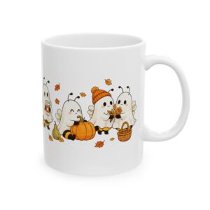 Cute Boo Bee Ghost Coffee Mug | Kawaii Halloween Bee, Fall Gift