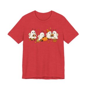 Cozy Halloween Ghost Bees Tee | Cute Pumpkin Patch Fall Shirt